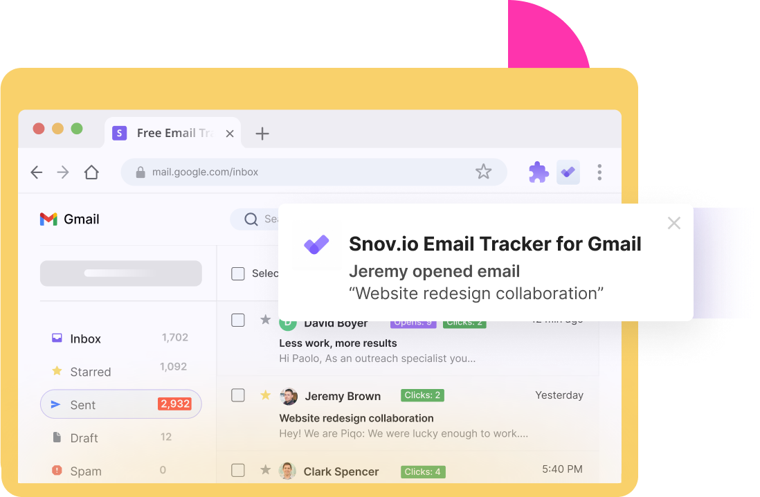 Real-time Gmail desktop notifications
