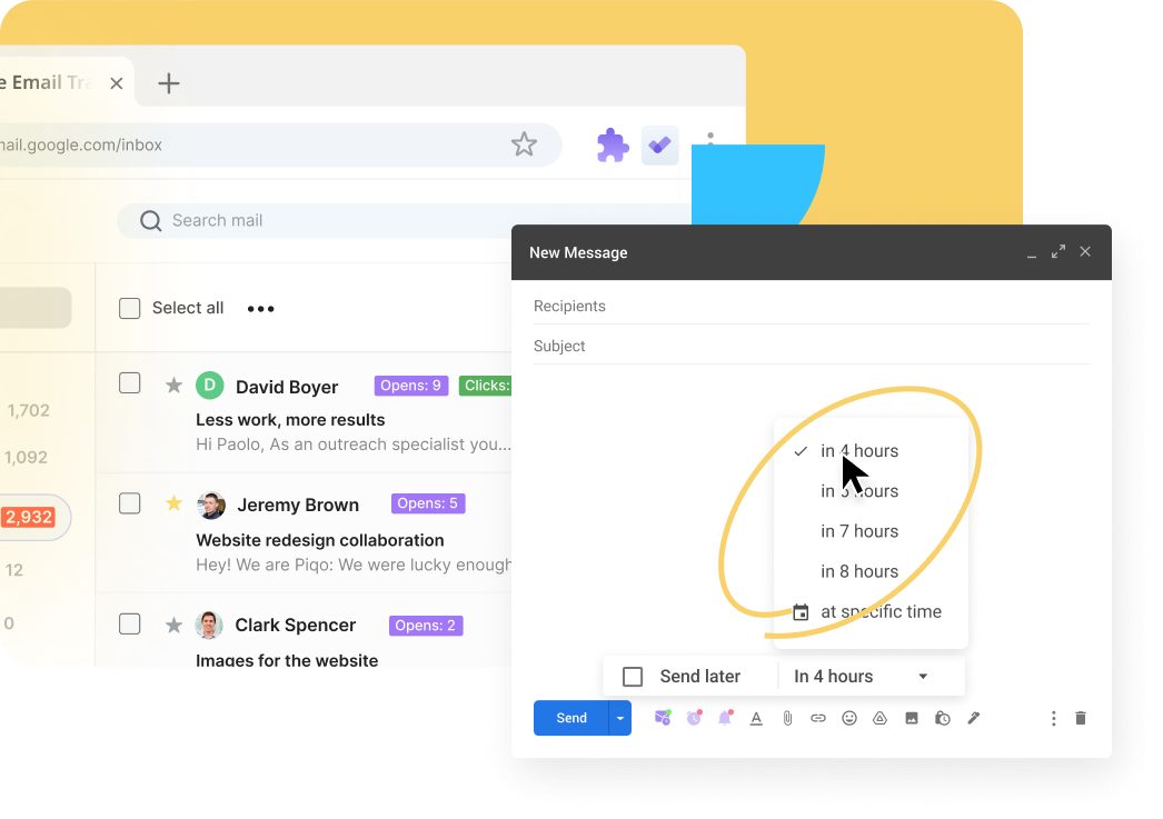 Schedule emails in your Gmail account