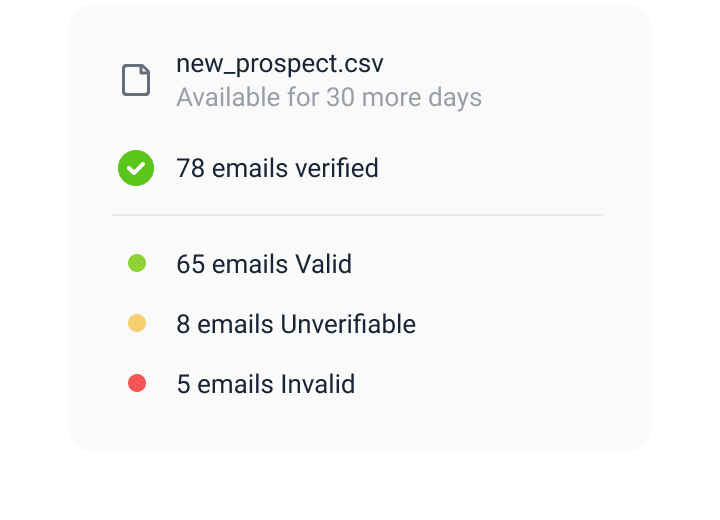 Verify email addresses in bulk