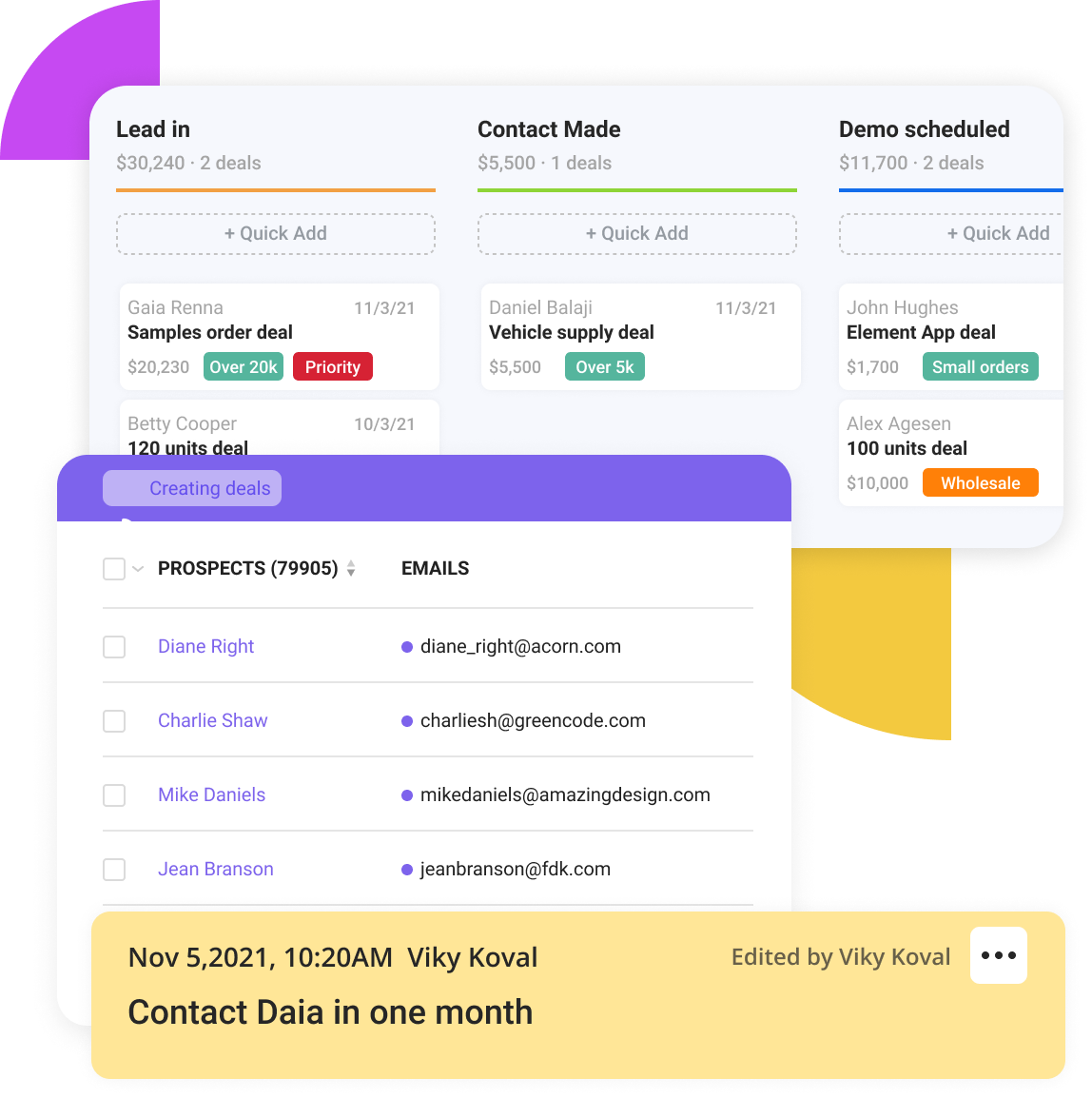 Organize your sales pipeline with <span>the right CRM</span>