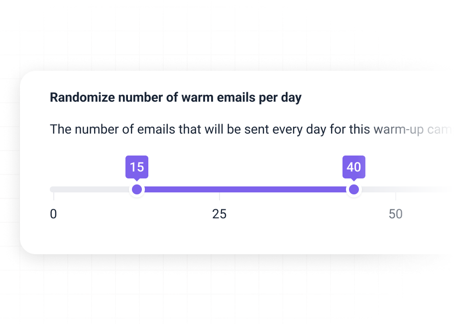 Customize how warmup works
